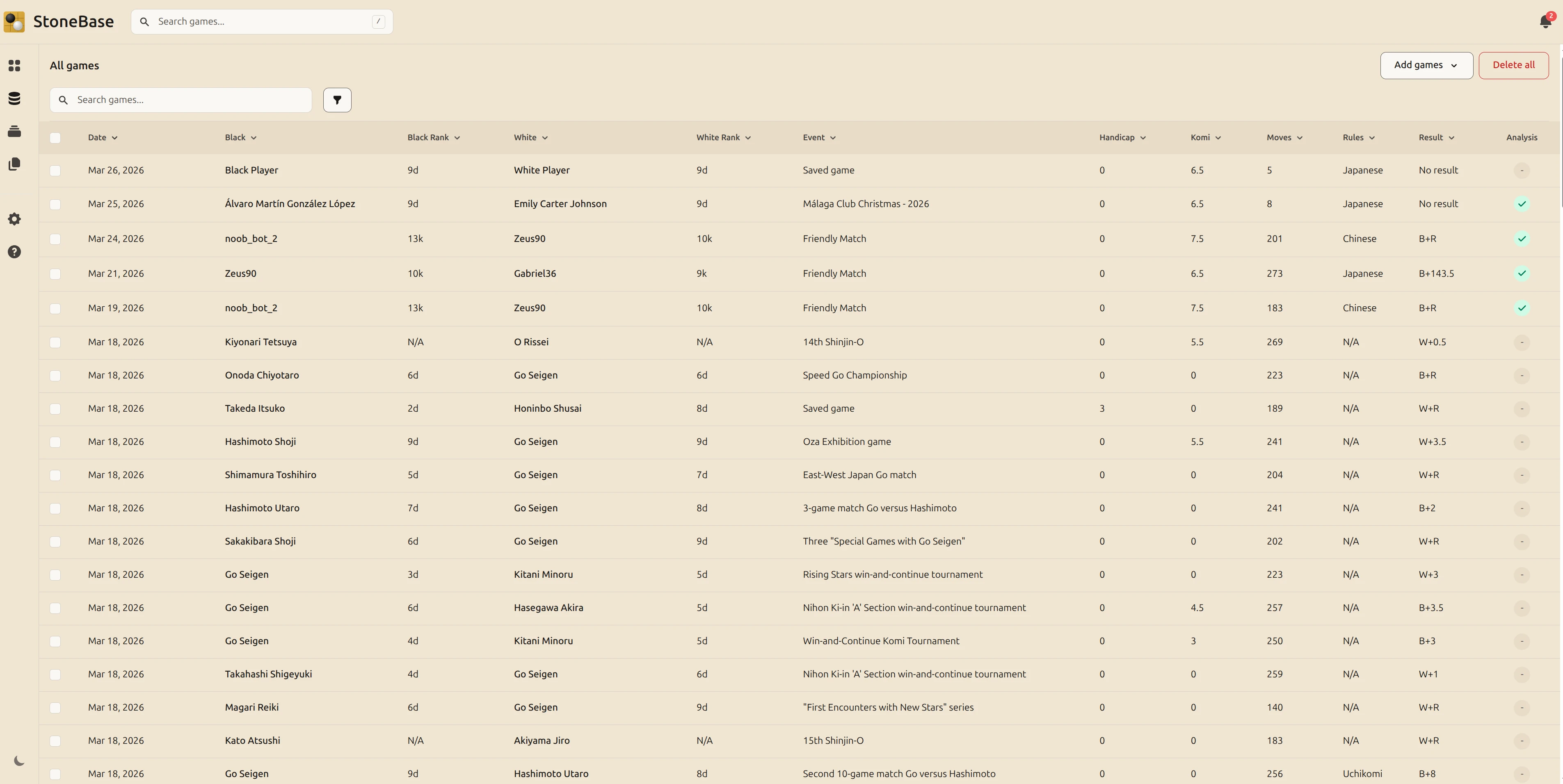 Game library with advanced search and batch operations